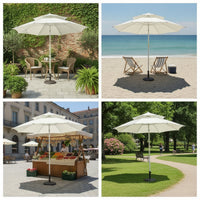 Tilt-Adjustable Patio Umbrella Large Patio Umbrella with Tilt Sun Shading for Homeowners, Vendors, Garden, Backyard, Beach