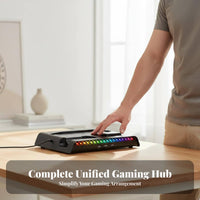 All-in-Single Design PS5 Slim Cooling Stand 3-Speed Fan PS5 Cooling Stand Multifunctional Console Dock for Gaming Console Players, Gamers, Game Room, Entertainment Center, Bedroom