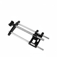 Double Guide Rods Workbench Front Vise Cast Iron Construction Woodworker's Bench Vise Heavy Duty Clamping Device for Carpenters, Woodworkers, Garage