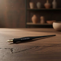 Ink Pen with Stainless Steel Nib Professional Resin Ink Pen Writing Instrument Lightweight Slim for Calligraphers