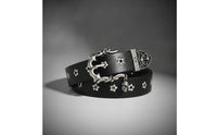 Classic Belt with Star Studs Rock Icon Belt Punk Goth for Concerts