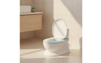 Potty Training Toilet with Cushion Easy to Clean Potty Training Toilet Realistic Comfortable for Children, Bathroom, Home