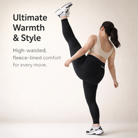 Compression Leggings for Women with Extra Thick Fleece Lining for Winter, High Waist Thermal for Outdoor Wear