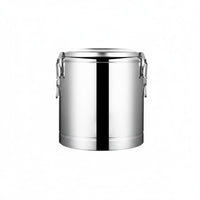 Stainless Steel Insulated Barrel Long-Lasting Construction Hot and Cold Soup Container Insulated Beverage Dispenser Comfortable