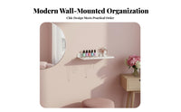 Nail Shelf Floating Metal Ledges for Neat Polish Storage