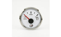 Marine Tank Level Gauge Three-Segment Scale Analog Level Dial Circular Bezel Flush Mount Gauge for Wastewater Systems