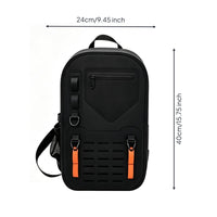 Weather-Resistant Fishing Backpack Easy-to-Clean Fishing Gear Backpack Compact Outdoor Pack Lightweight for Anglers, Fishermen, Cycling