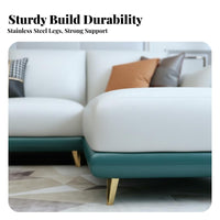 Corner Couch with Chaise Light Luxury Design Corner Configurationd configurable Lounger Modern design Sectional Sofa for Homeowners, duos, Living Room, Home, Lounging