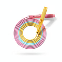 Double-bearingBearing Kids Jump Rope Ribbed Grip Speed Jump Rope Storage Pouch Skipping Cord Ball Bearings for Children, Beginners, Exercise