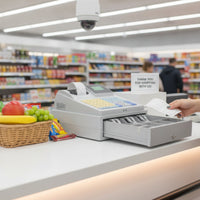 Dual Display Currency Register Thermal Currency Register with Receipt Printer POS Terminal Clear Machine Easy-to-Program
