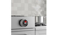 No Batteries Required Stainless Steel Kitchen Timer Easy to Use Mechanical Kitchen Timer Loud Alarm for Teachers, Students, Kids, Office, Study Room, Classroom
