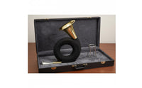 Brass Instrument Gold Colored French Brass Instrument Includes Stand Musical Equipment for Orchestra, Band, Practice