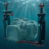 double Hand Grip Camera Rig Ball Head Underwater Camera Bracket Lightweight Photo Gear