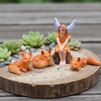 Fairy Garden Fox Figurines Miniature Landscape Decor