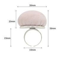 Hands-Hands-off Circlet Pincushion Portable Finger Pincushion Lightweight Wearable Pin Holder for Crafters