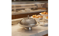 Dessert Cloche Tray Nordic Style Covered Serving Tray Luxury Look Stainless Steel Dessert Platter Dish for Buffet, Restaurant