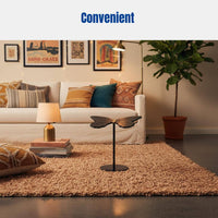 Italian minimalist flower coffee table, living room side table set, unique billowy shape, modern home decor