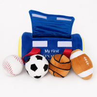 Soft Sports Bag Embroidered Toy Sports Bag Huggable Toys Sensory for Pretend Play