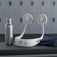 Lightweight & Portable Rechargeable Neckband Fan 3-Speed Adjustable Hands-Unrestricted Cooling Fan Ergonomic Fit for Travel, Outdoor