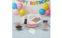 Effortless 360° Rotation Cake Turntable Non-Slip Base Revolving Cake Stand Wobble-Stable Stability Rotating Decorating Stand Food Grade Material for Home Bakers, Beginners
