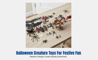 Halloween Mixed Creature Prank Props, DIY Scene Decor, Creative Plastic Accessories Gift Bag