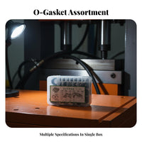 Rubber Washer Repair Box Organized Storage Case Combination Washer Kit Oil Closure Gasket Set Not Easily Deformed for Mechanics