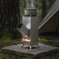 Portable Compact Cooker Efficient Combustion Biomass-Fueled Camp Cooker Lightweight Camping for Campers, Survivalists