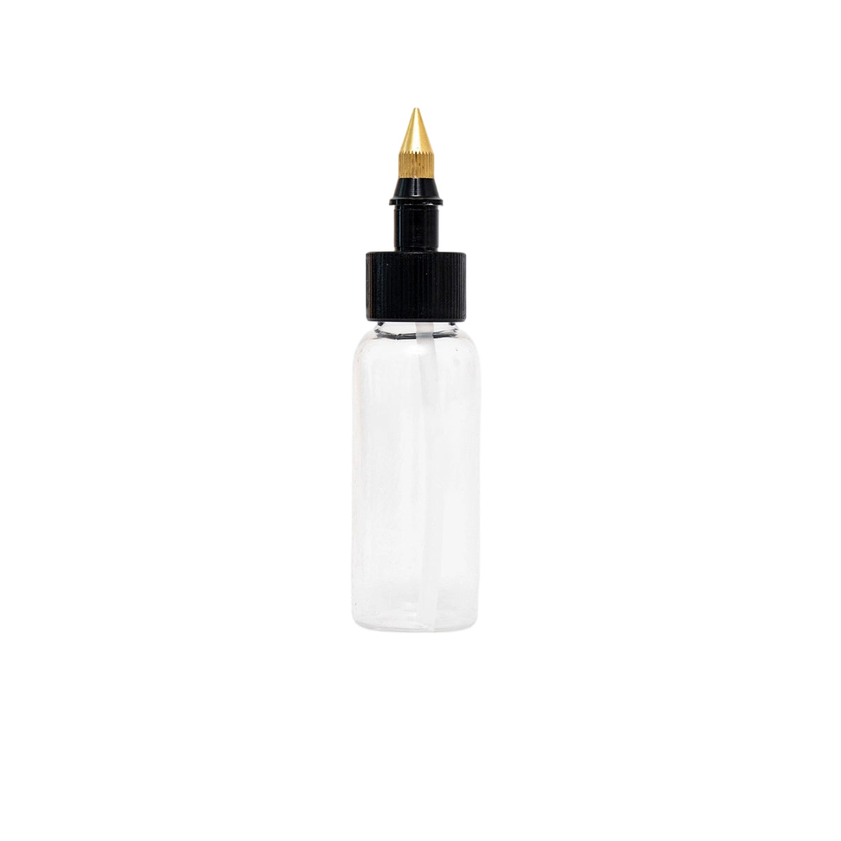0.3 Mm Airbrush Paint Bottle with Nozzle Refillable Spray Pen Bottle with Cap Leakproof Clear Paint Reservoir Airtight for Hobbyists, Craft Projects, Tabletop Work
