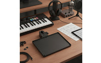 Rotatable Sound Card Tray Rotating Clamp-on Tray Metal Sound Card Holder Stable for Streamers, Podcasters