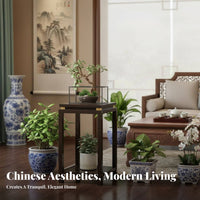 Chinese & design Multi-Tier Plant Stand Decorative Multie-lev Pot storage rackSaving blossom Shelf Elegant Design for Gardeners, Homeowners, Living Room, Balcony, Bedroom, Corner