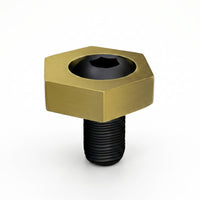 Adjustable Eccentric Nut with Cam Screw Titanium-Treated Eccentric Clamp Nut Hexagonal Cam-Style Lock Nuts Corrosion-Resistant for CNC Operators, Machinists, Fixture Setups