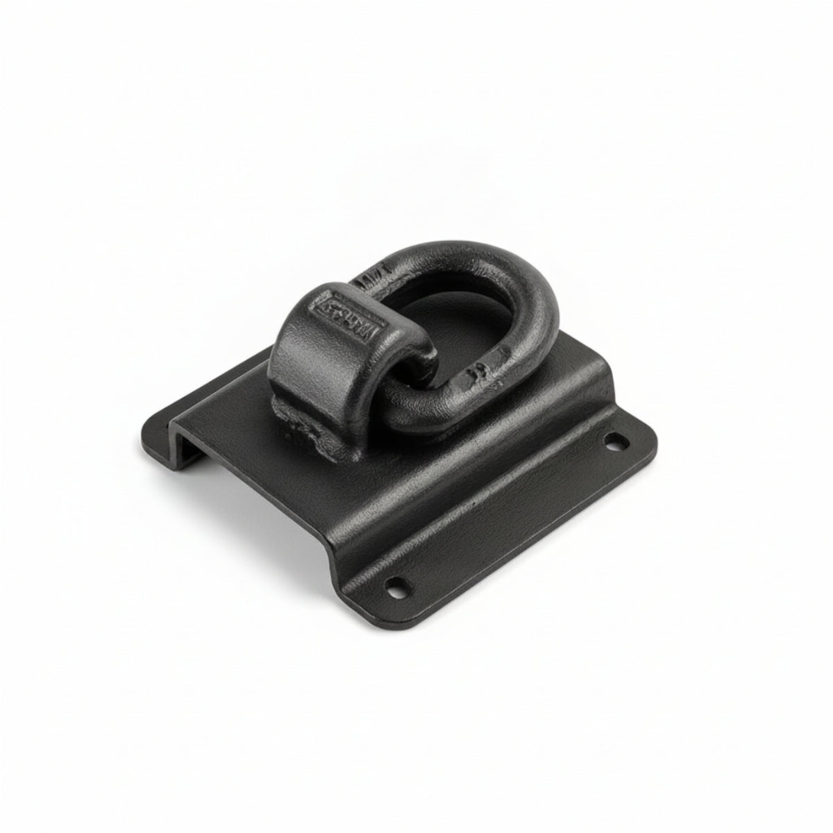 Heavy Duty Truck Bed Tie down Anchor Sturdy Tie-down Anchor with Mounting Plate Black Truck Bed Cleat with Mounting Plate Sturdy for Contractors