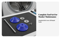 Long-Lasting Washing Machine Bearing Puller Set Heavy Duty Drum Washer Bearing Extractor High Strength Washing Machine Clutch Repair Tool Heat-Treated Parts for Maintenance Workers, Professionals, DIY Enthusiasts, Workshop