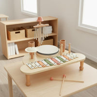 Educational Music Toy Early Learning Wooden Xylophone Set Cognitive Development Wooden Percussion Toy for Nursery