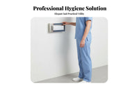 Wall Mount Gloves Box Rack Holder Easy Installation 4-Compartment Gloves Box Dispenser Organizer 4-Slot Stainless Steel