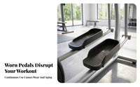 Exercise Foot Pedal Textured Grip Surface Workout Gear Raised Side Wall