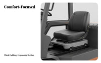 Adjustable Position Slide Rails Universal Forklift Seat Ergonomic Design Universal Tractor Seat High-Rebound Foam Cushion for Farmers