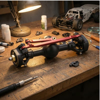 RC Crawler Axle with Brass Knuckles 1/24 Scale SCX24 Axle Assembly Part Hardened Steel Heavy-Duty for Rock Crawling