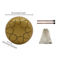 Steel Percussion Instrument Drum Includes Mallets and Bag 8-Note Steel Drum Rust Resistant