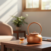 Copper Tea Kettle Vintage Tea Kettle with Lid Antique Teapot with Lid for Collectors