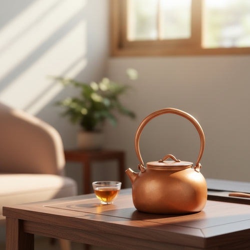 Copper Tea Kettle Vintage Tea Kettle with Lid Antique Teapot with Lid for Collectors