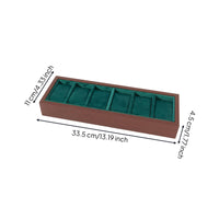 6-Slot Watch Display Tray Cloth-linedLined Watch Tray Scratch-Resistant Soft for Men, Dresser