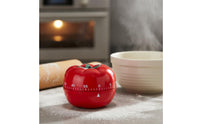 1 Piece Tomato Kitchen Timer Wind-up Countdown Clock Mechanical Cooking Timer Alarm Clock Food-grade Plastic Suitable for Kitchen Cooking Home Use