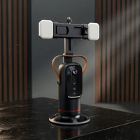Motorized Mobile Device Tracking Stand 360-Degree Phone Stand with Gesture Control Portable Auto Face Tracking Phone Holder Compact for Livestreaming