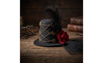 Diminutive Headpiece Hat with Clip Steampunk Fascinator Hat Decorative Fascinator for Women, Halloween