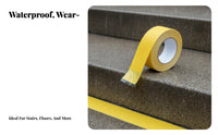 Self Anti-Slip Tape High Traction Stair Step Tape Strong Adhesion Abrasive Stair Step Wear-Resistant for Children, Homeowners, Stairs, Outdoors, Outdoor, Bathrooms