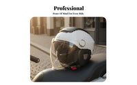Breathable Ventilated Face Motorcycle Helmet Lightweight Half Shell Motorcycle Helmet Adjustable Fit Safety Headwear Quick Release Buckle for Women, Commuters, City Commuting