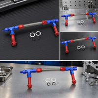 High Pressure Braided Fuel Hose Assembly Abrasion Resistant Fuel Line with AN Fittings for Engine Bay