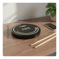High Rebound Surface 12 Inch Practice Drum Pad Set for Beginners, Drummers, Kids