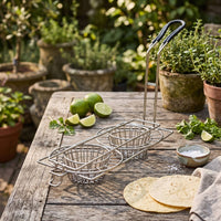 Heavy-Duty Taco Fry Basket Dishwasher Safe Taco Basket with Handle Sturdy for Restaurant